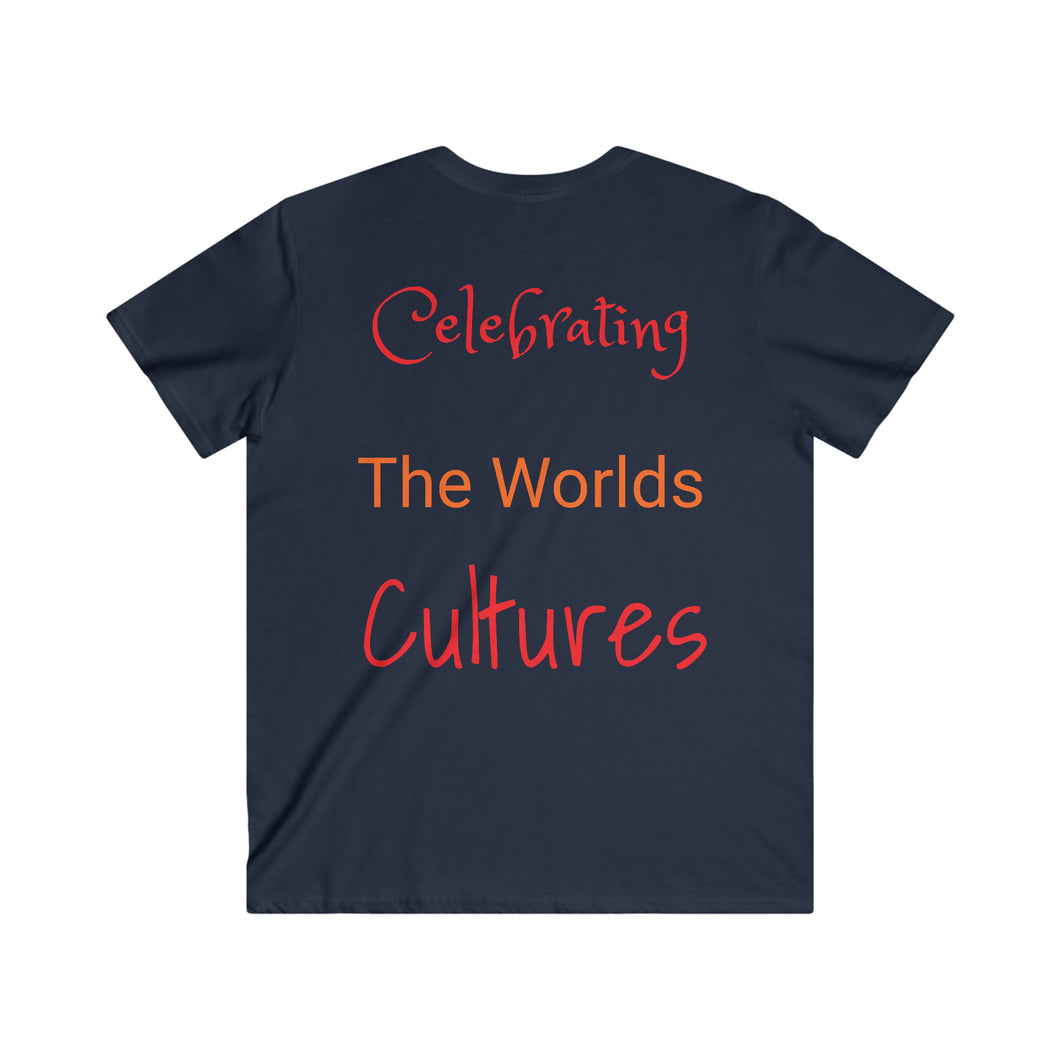 Men's Fitted V-Neck Short Sleeve Tee